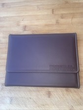 Porsche  Original Bordmappe Glattleder Braun Neu