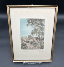 Radierung Wandbild Birkenweg