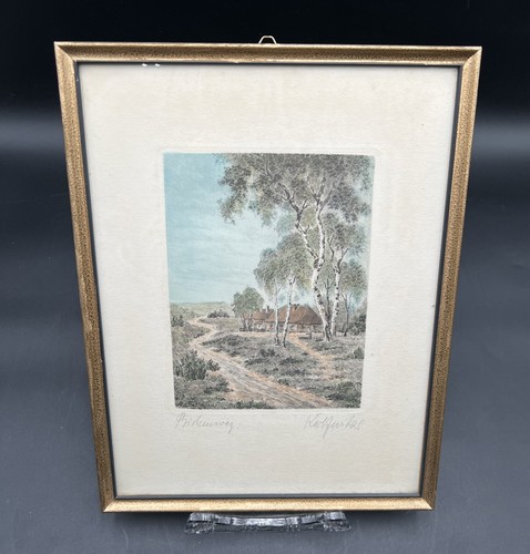 Radierung wandbild birkenweg - wandbild,