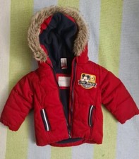 Mickey Mouse Jacke Rot Fell Größe 68 Baby Micky Maus