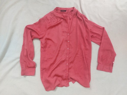 Bluse satin korallerot größe - bluse,