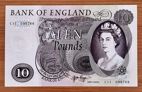 Bank england 10 pounds - of,