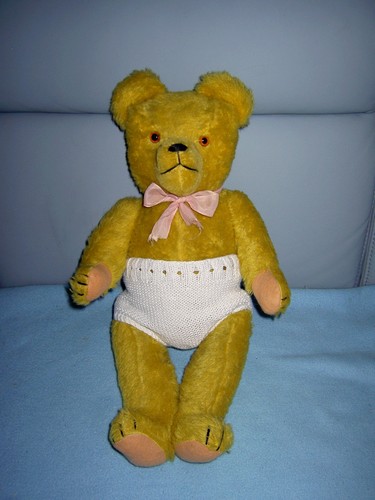 Alter teddybär mit kräftiger - teddybär,