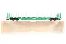 Fleischmann 525402 K On Rail Rungenwagen Rnos grün in OVP 