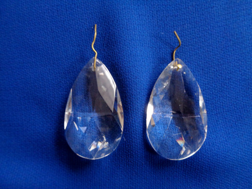 Glas kristall tropfen - 2x,