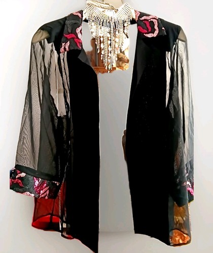 Chiffonbluse elegant bestickt