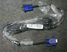 SVGA Anschlußkabel schwarz Sub-D Stecker 15 pol. - Sub-D Stecker 15 pol. ca. 2m