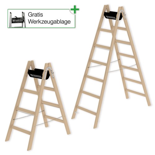 Munk holz stehleiter - holz,