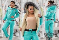 Mint-Grüner Damen Ski-Anzug /