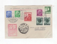 1939 Dt. Reich  Zeppelin LZ 130 Fahrt nach Eger schöner Brief Sieger 462