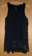 DESIGUAL Top/Bluse/Tunika schwarz Größe  S