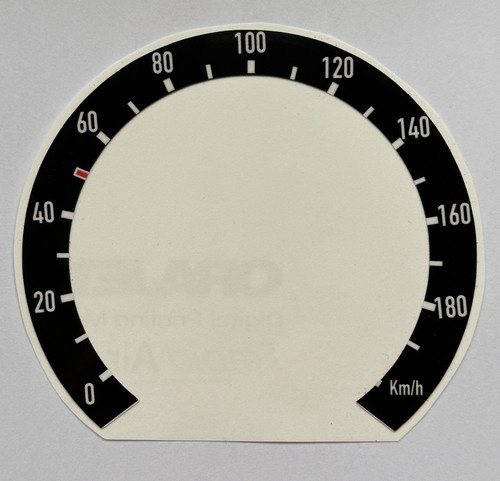 102 tacho aufkleber - mm, km/h