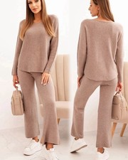 Damen strickanzug zweiteiler - strickanzug,