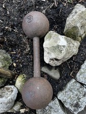 10 Kg Eisenhantel alt ! Antik ! Foto Zum Größenvergleich! Rarität!