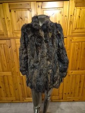Pelzjacke Opossum Dunkel Echtpelz Gr. M Echtpe Fell aus Stücken