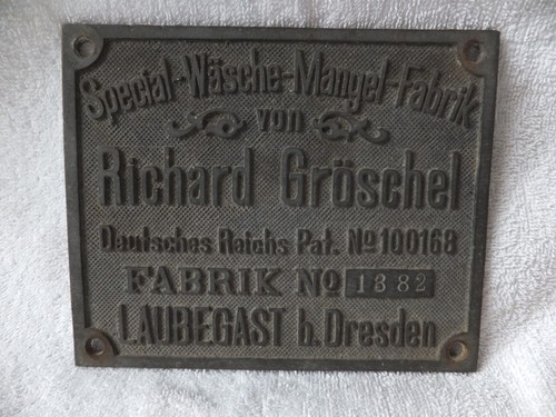 Metallschild guss firmenschild - guss,