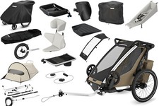 Thule Chariot Cross 1er Single Multisport Fahrradanhänger Anhänger Faded Khak...