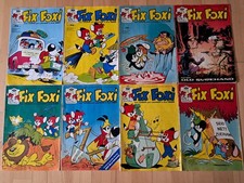 Rolf Kauka´s Fix + Foxi - Konvolut 8 Comichefte von 1965 mit Sammelseiten