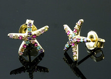 585 Gold Seesterne Ohrstecker