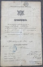 Heimatschein Großherzogtum