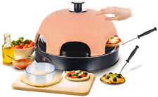 Mini-Pizza-Ofen 6 Pers. Emerio PO-115984.8 Pizzarette Raclette Terrakotta-Haube