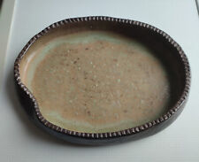 Dekoschale aus Ton für drinnen und/oder draußen Ovale Form 