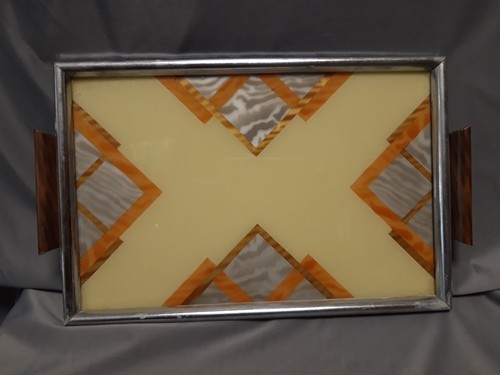 Altes design tablett glas mit - altes,