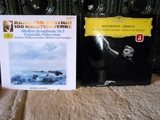 je 1 LP : H.von Karajan: Beethoven EROICA + SIBELIUS Symphonie Nr.5