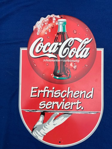 Original coca cola blechschild - cola,