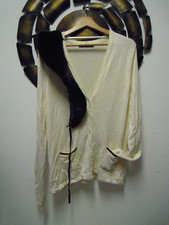 süße s.Oliver Women Marken Strickjacke Gr.42 L Fell Kragen abnehmbar Damen Jacke