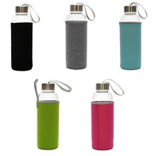 Teeflasche aus Glas mit Sieb