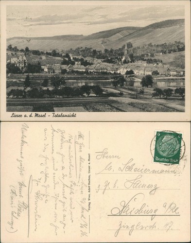 Ansichtskarte lieser mosel - mosel,