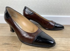 True Vintage DONNA LAURA Made in Italy Gr. 36 Pumps braun schwarz High Heels f2