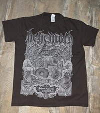 Behemoth Shirt M braun Belphegor In Twilight's Embrace Mgla Mayhem The Satanist