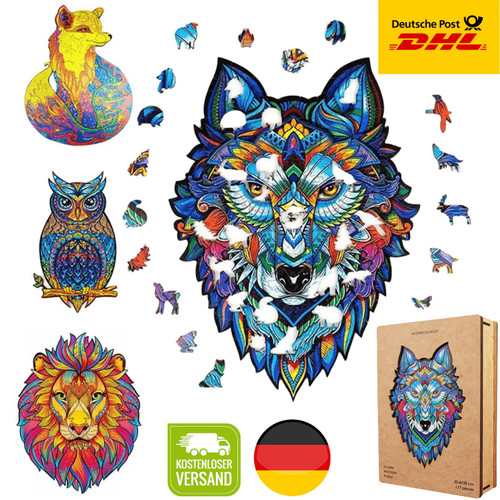 Holz puzzle tierpuzzle - holz,
