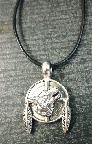 Halskette wolf indianer - halskette,