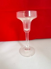 Vintage Glaskerzenhalter – klares Glas, ca. 15 cm, elegantes Design