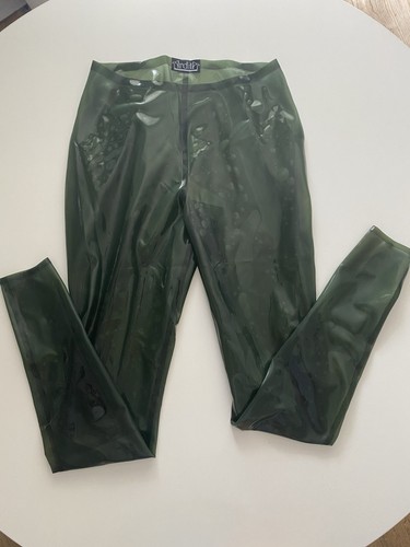 Latex leggings grün - latex,