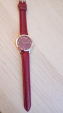 Damen Uhr rotes Zifferblatt