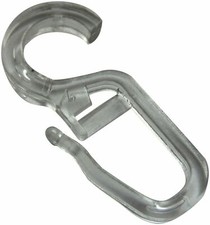 rewagi®  Gardinenhaken Überklipshaken Transparent – Öse 4–10 mm – 25–1000 Stück