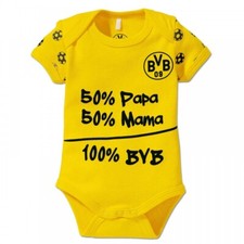 Borussia Dortmund Baby Body - 100% BVB - gelb kurzarm BVB 09 - div. Größen