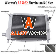 2 Reihe 42mm Aluminium Kühler