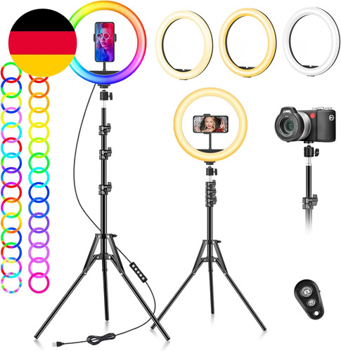Led ringlicht mit stativ handy - mit,