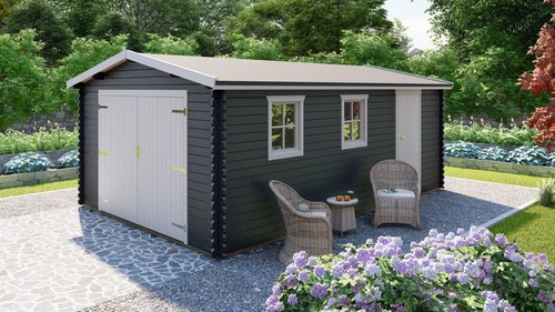 Holzgarage holz garage mit - holz,