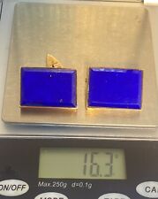 Manschettenknöpfe Gold 585 Lapislazuli 16,3 Gramm