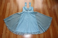 Prinzessin-Kleid / Feen-Kleid Gr. 34 blau mit glitzernden Pailletten