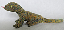 ECHSE Sandtier REPTIL Stofftier GECKO weich EIDECHSE ca. 32 cm Vintage 20. Jhdt.