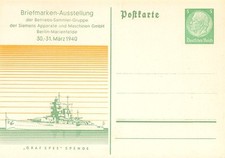 832230) DR Privat Ganzsache PP126 C26 Panzerkreuzer Graf Spee 