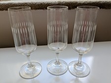 Sektgläser 5Stk Glas o. Kristall mit Muster Vintage mit kleinen Macken gebraucht