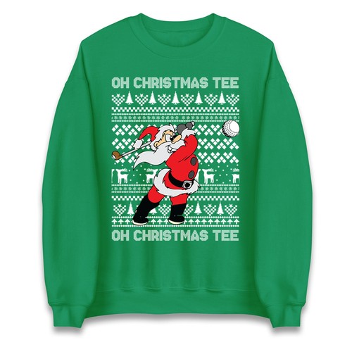Golf weihnachtspullover - weihnachtspullover, oh